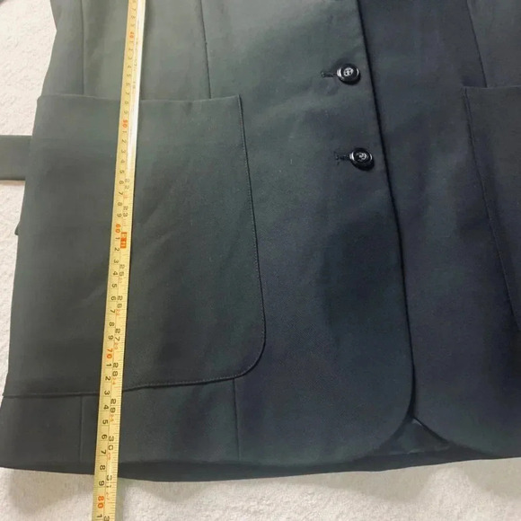 Topshop Black Belted Women's Blazer Jacket Size 8 Polyester Viscose Blend - Picture 10 of 16